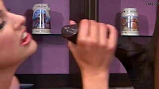 Watch this ebony babe take big black cock in her ass