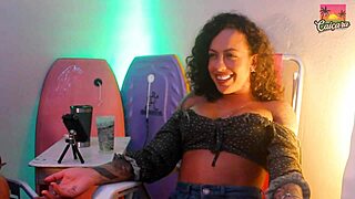 Fitness model kelly odara shares sexual adventures on caiçara talk show episode 02