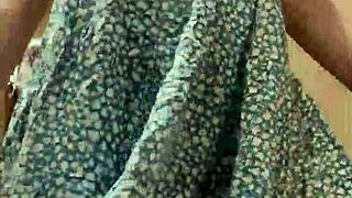 Caught Trying On Cute Dress Before Purchase