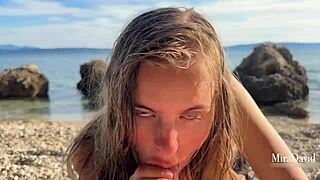 i'm fucking on this public beach with my teen girlfriend, the season just opened