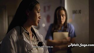 doctor covers up mishap with nurse in hospital - sinn sage vicky chase