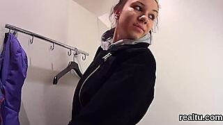 adorable czech teen seduced in hypermarket for pov drilling and blowjob