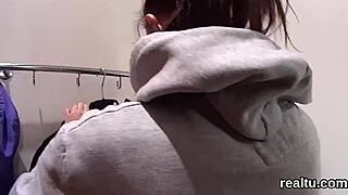 adorable czech teen seduced in hypermarket for pov drilling and blowjob