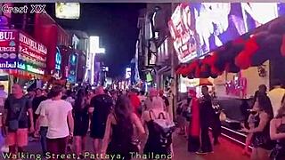 Pattaya Walking Street Halloween 2024 Nightlife with GoGo Bars and Private Dances