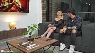 hey, my stepuncle's girlfriend rides my cock during a phone call with my gf - milf cumload