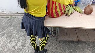 Homemade sex humble salesman fucks hot woman hard in his room!