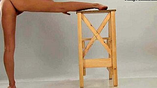 Sexiest hottest babe spreading hot legs for you in acrobatic poses