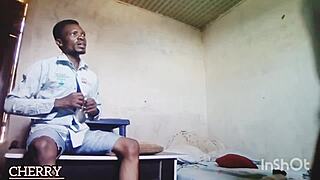 Tahiru my neighbor always wanted to have a taste of my pussy i decided to allow him taste it today