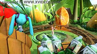 Megurine Luka in Popipo Project Diva Nude Mod with Full Nude Bunny Costume