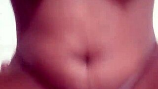 melina sits on a dick