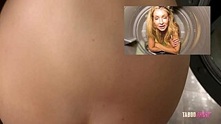 Hot Blonde Step Mom Ass Fucked While Stuck in Dryer