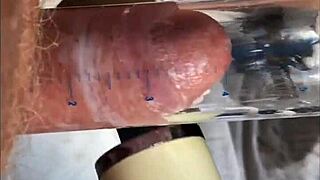 cum after vibrator on soft cock