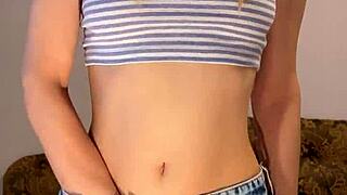 Petite Teen Masturbates To Orgasm With Dildo!