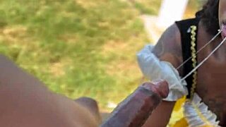 Goldilocks & the big dick evokes deep emotions in this interracial creampie scene