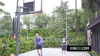 Petite Teen Sia Wood Says, 'Teach Me Basketball For A Hot Fuck!'