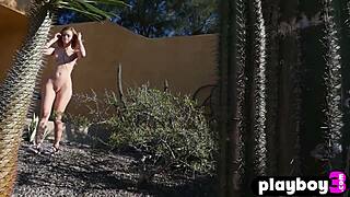 Olivia Preston, a natural Canadian babe with small tits, slowly undresses and strips to reveal her sexy naked body in a softcore solo tease.