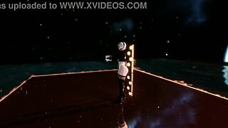 Big ass babe dances sexy with huge tits bouncing