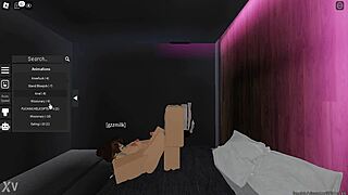 My gf gives footjob in roblox
