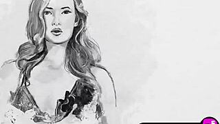 Olivia Preston, a natural Canadian babe with small tits, slowly undresses and strips to reveal her sexy naked body in a softcore solo tease.