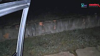 Dogging with the cuckold and a friend, almost got caught on the street