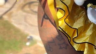 Goldilocks & the big dick evokes deep emotions in this interracial creampie scene