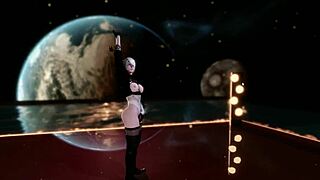 Big ass babe dances sexy with huge tits bouncing