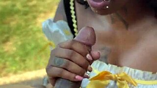 Goldilocks & the big dick evokes deep emotions in this interracial creampie scene