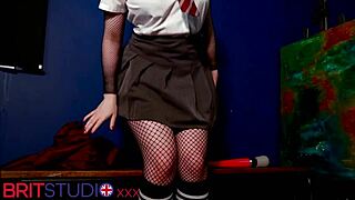 Emo Student Makes Herself Cum Hard