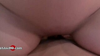 Japanese teen with trimmed pussy gets creampied in uncensored JAV