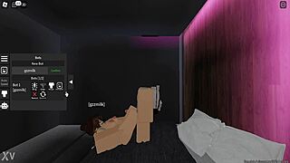 My gf gives footjob in roblox