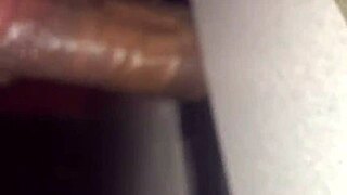 Thickdickbandit at gloryhole deepthroating big cock and swallowing jizz
