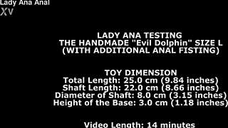 i test the dolphin l toy from thewondertoys in my ass with anal fisting and gaping