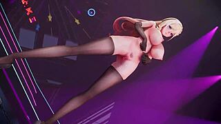 bitch knight dancing seductively with big ass