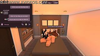 White girl cheats with BBC in Roblox condo 😈
