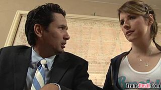 amy daly, as tranny babysitter, consoles sad with blowjob and anal