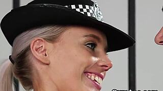 flirty babe receives facial cumshot while sucking juice