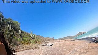 hey, peeing and fucking on the beach feels so wild