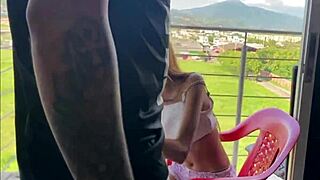 Stepsister Begs For Big Cock After Watching Workout!