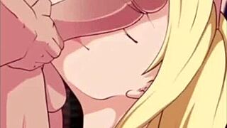 tsunade swallowing cum in facial scene
