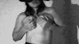 Hotwife dancing on halloween for tricks or treats in costume