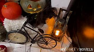 Kate quinn & mary frost - ffm threesome for halloween