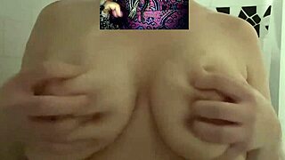 sexy white amateur with huge boobs moans during soapy shower massage in los angeles - arabian snowwhite model