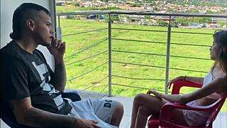 Stepsister Begs For Big Cock After Watching Workout!