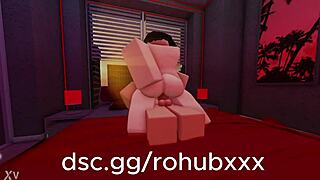 part one, fucking that roblox slut with a creampie