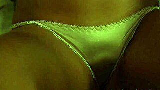 in this scene, a busty lesbian slave gets touched and kissed all over by her dominant mistress.