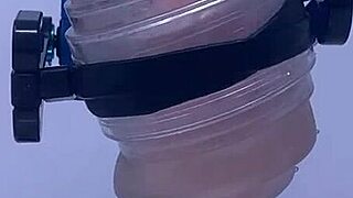 How does this fleshlight feel on your stunt cock? Rubjoy asks while using vibrating tongue toy