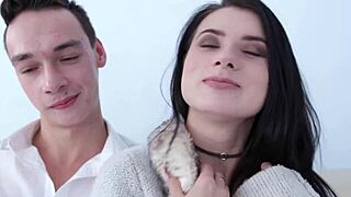 petite wife nicole black loves riding dick next to her cuck