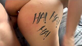 The redhead slut sucked deliciously and begged the young stud to cum inside