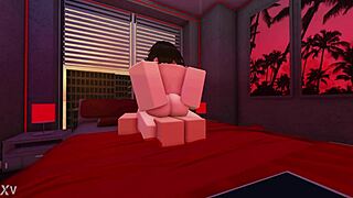 part one, fucking that roblox slut with a creampie