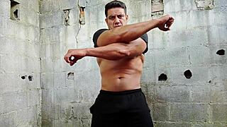 Yuri Gaucho fucks hard cock solo with big cumload